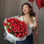 Red passion — 51 tulips