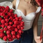 Red passion —   51 tulips