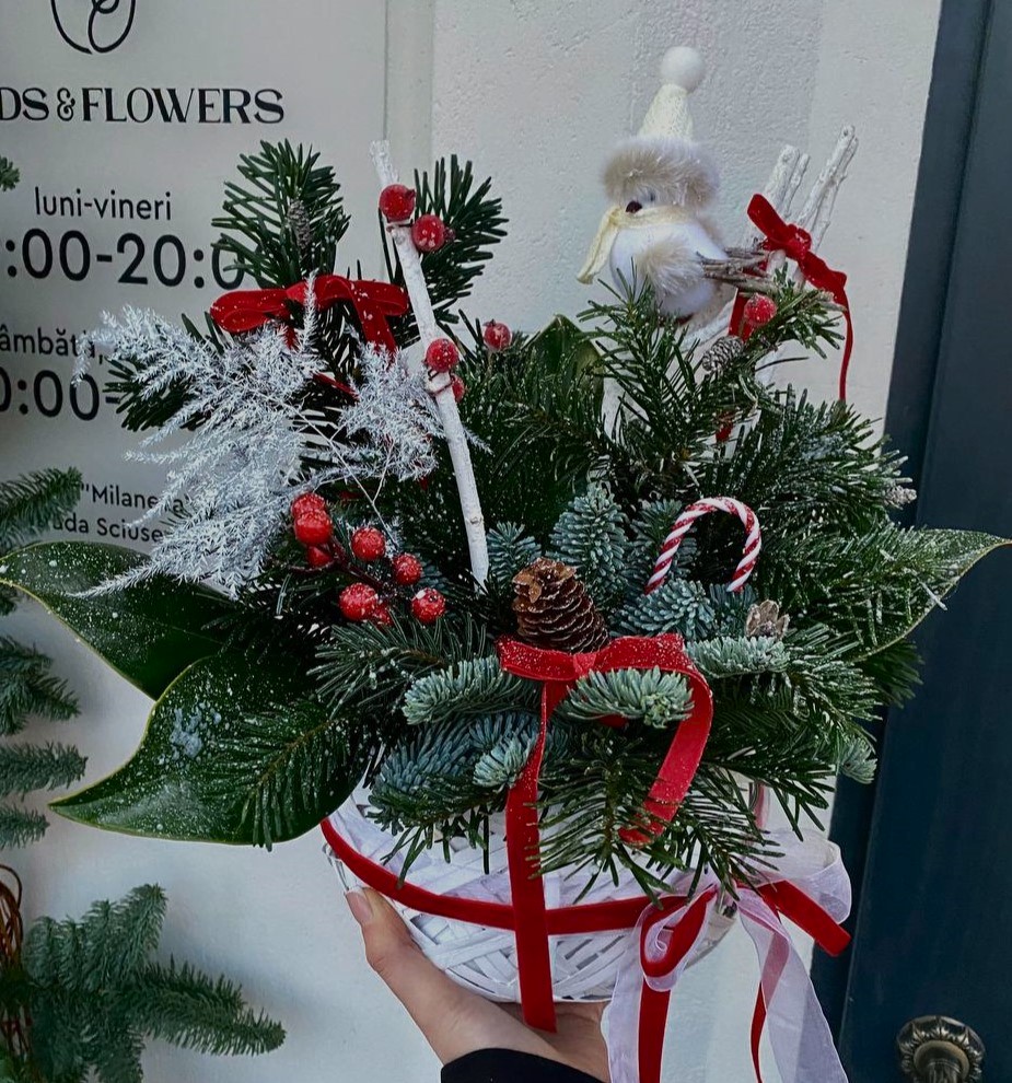 Compoziție de iarnă „Winter Bird”