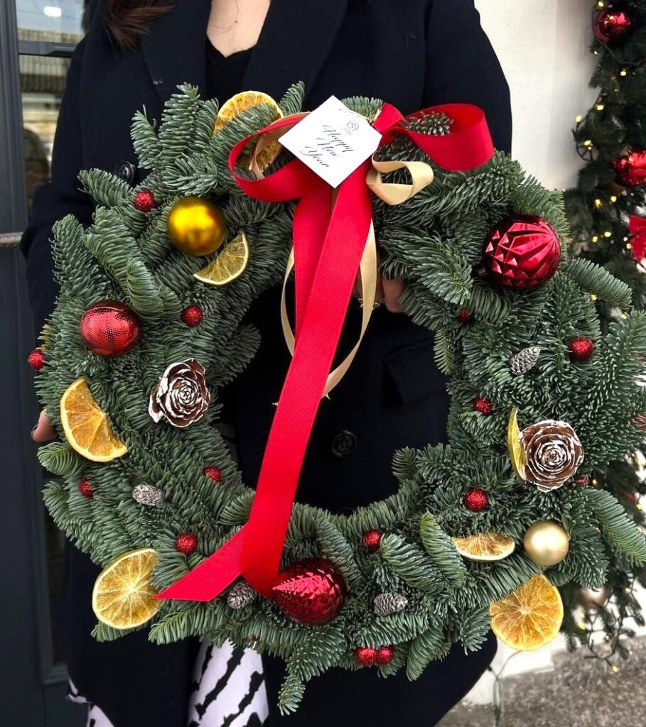 Новогодний венок Winter Citrus