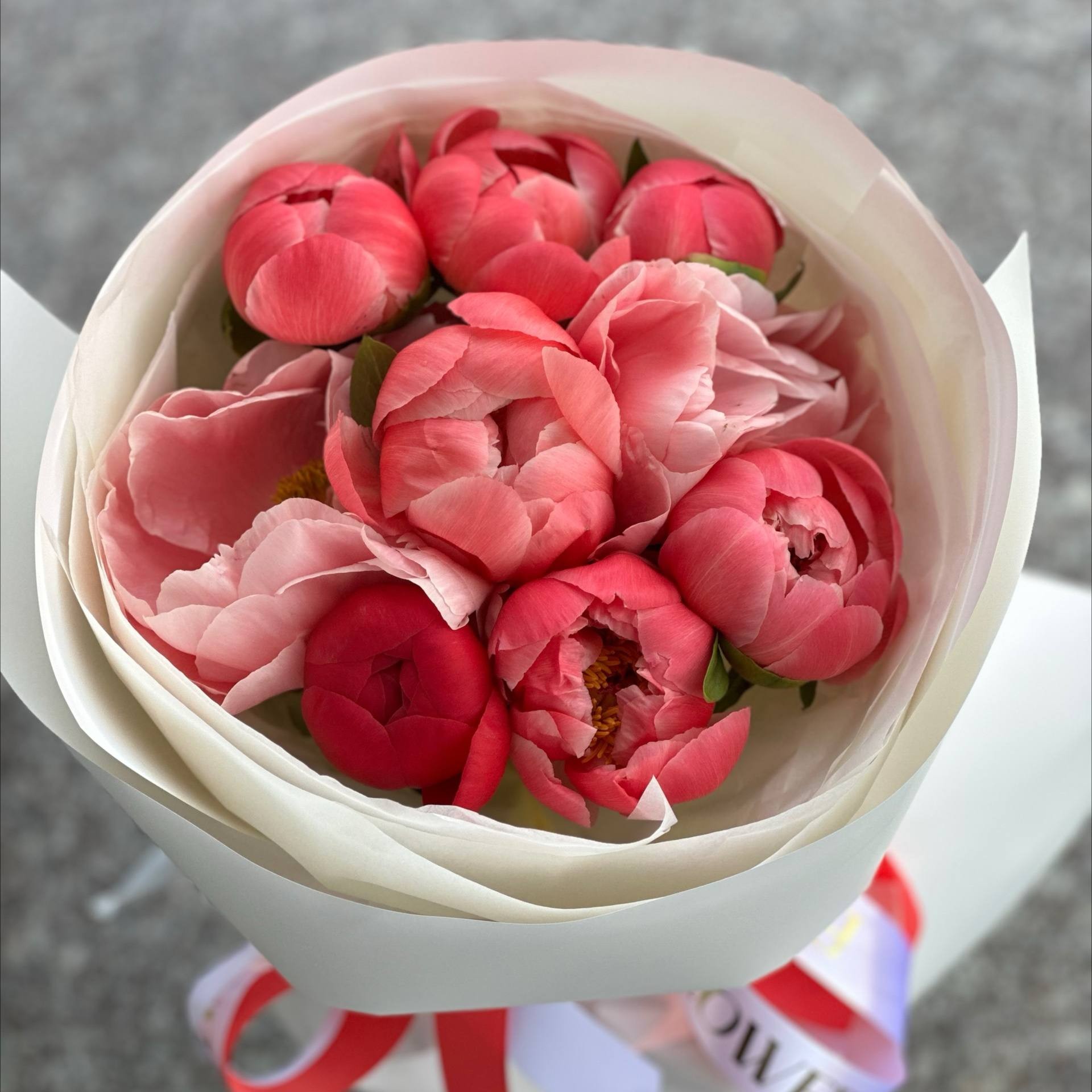 Букет Coral peony bliss